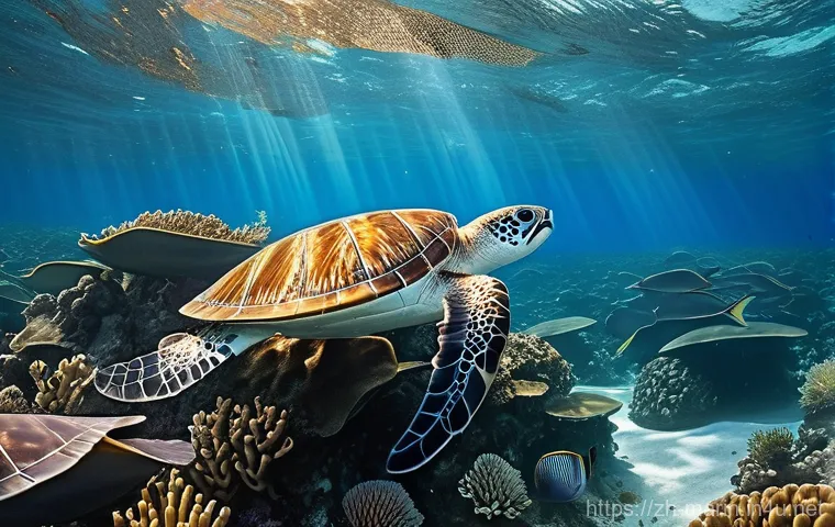 해양 흐름과 해류 - **Prompt:** "A majestic, vibrant global view of Earth from space, with a celestial quality. Stylized...