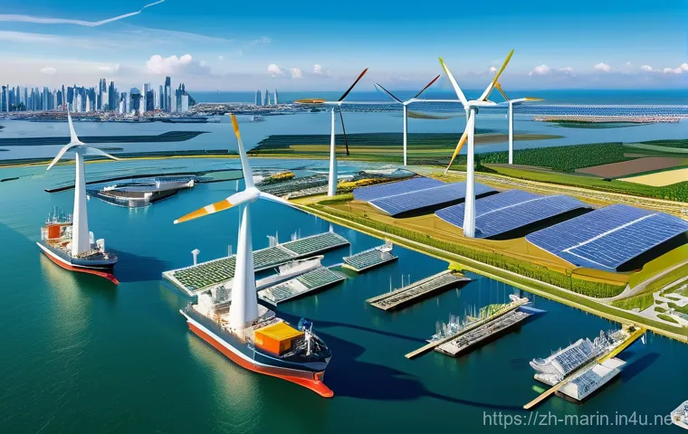 해양학 최신 기술 동향 - **AI Ocean Monitoring & Visualization Hub**
    A wide shot of a futuristic ocean monitoring control...