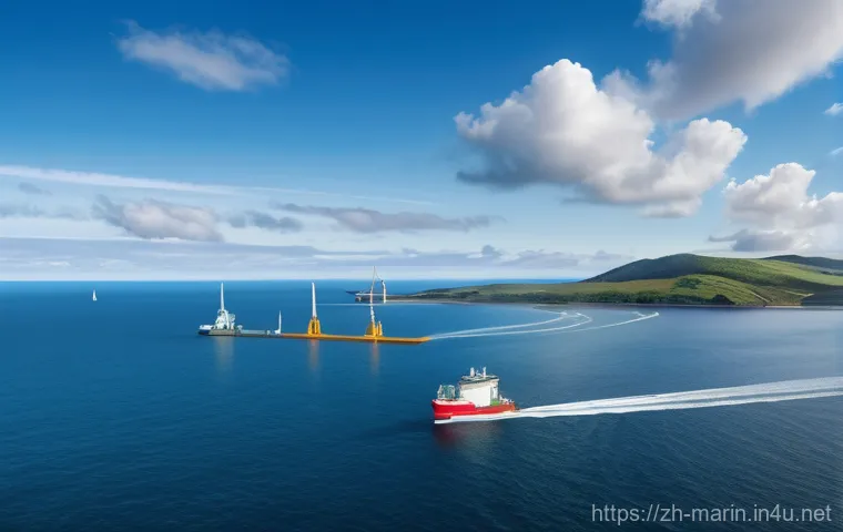 해양학 국제 연구소 - **Prompt:** Underwater scene depicting two scientists, one male and one female, in full, modern divi...
