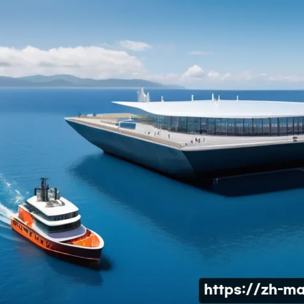 해양 자원 관리 - **Blue Economy Innovation Hub: A Vision of Sustainable Ocean Development**
A wide-angle, high-de...