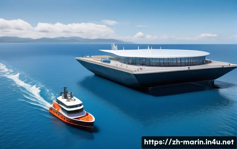 해양 자원 관리 - **Blue Economy Innovation Hub: A Vision of Sustainable Ocean Development**
    A wide-angle, high-de...